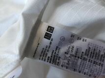 未使用だが　ユニクロ　ドライイーストケアシャツ　M 白ストライプワイシャツ　半袖 ホワイト_画像9