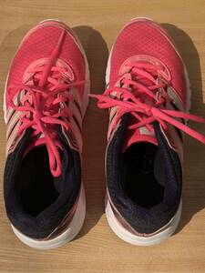  used Adidas running shoes ADIPRENE+,duramo6 pink black 24.5