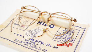 Tried & Proven デッドストック未使用 T&P ビンテージ12KGF金張り高級眼鏡フレーム 1940s ジョンレノン HIBO アメリカ製希少メガネ