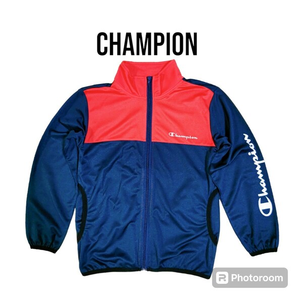 チャンピオン ジャージ上着 ジャンパー キッズ KIDS Champion CHAMPION 150サイズ ネイビー×レッド