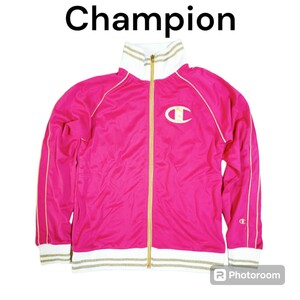 チャンピオン ジャージ上着 ジャンパー Champion レディース Ｌサイズ ピンク