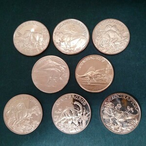 レア品 恐竜 銅貨 ラウンド 1オンス 純銅コイン　