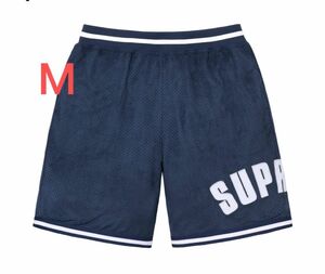 Supreme Ultrasuede Mesh Short Navy ハーフパンツ