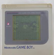 NINTENDO/任天堂 初代ゲームボーイ DMG-01 GAME BOY 本体 元箱 説明書 イヤホン付 ※ジャンク品＋ソフト付 ベースボールキッズ DMG-BKJ_画像4