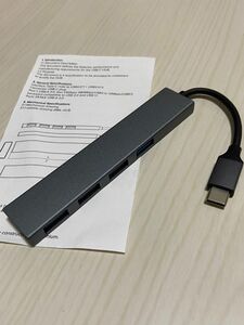 USB Cハブ ポータブル アルミニウム合金 USB HUB USB-C