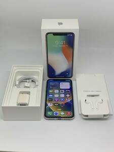 ◆SIMロック解除済◆判定〇◆【SoftBank/Apple】iPhone X 256GB SIMロック解除済 MQC22J/A スマートフォン シルバー ソフトバンク