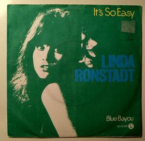 貴重!バディホリーカバー！LINDA RONSTADT/It's So Easy EP シングル　リンダロンシュタット　BUDDY HOLLY ROCKABILLY ロカビリー