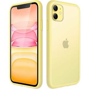 【在庫処分】iPhone 11 マットケース 6.1インチ 耐衝撃性ミリタリーグレードの落下防止 つや消しの半透明の背面電話カバー