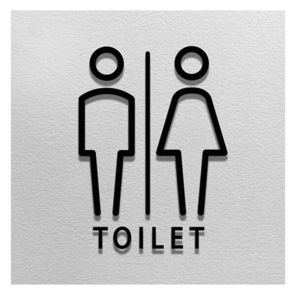 【人気商品】お手洗い サインプレート 表示 標識 トイレ おしゃれ トイレ toilet 看板 sign オフィス WC レストラ