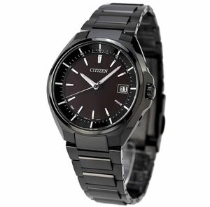  Citizen Atessa Eko-Drive radio wave CB3015-53E wristwatch brand men's all black CITIZEN ATESSA gift Father's day present 