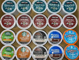 キューリグ KEURIG k cup コーヒー　7種類20個　デカフェ入り