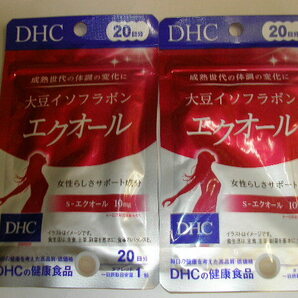 ☆新品・DHC 大豆イソフラボン エクオール 20日分 2袋の画像1