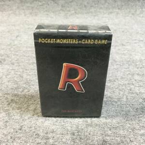 6r1732* Pokemon card Rocket . starter deck gift box unopened vinyl attaching old back surface table game at that time unopened goods 