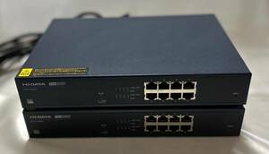 8Port PoE Switch ★★★I-O DATA [BSH-GP08]★★★ 2台セット IEEE802.3at,af対応