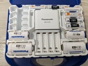 [F939][ operation goods ] Panasonic Panasonic eneloop Eneloop charger set rechargeable Nickel-Metal Hydride battery BQ-CC53