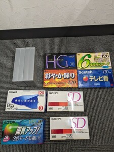 【c495】【未開封】 ビデオテープ VHS おまとめ 16本 SONY maxell Victor Scotch 30 120