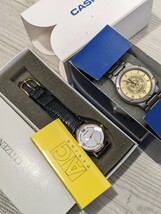 【F862】 箱付き 腕時計 おまとめ 19点 ORIENT MARIO VALENTINO ALFRED ELGIN HILTON CITIZEN CASIO メンズ レディース_画像5