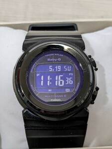 【F960】【稼働品】 CASIO カシオ Baby-G ベビージー Tripper トリッパー マルチバンド6 BGD-1030 デジタル ソーラー 腕時計 ブラック