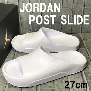 [ новый товар ]NIKE Nike *27cm*JORDAN POST SLIDE( Jordan post скользящий ) сандалии * белый 