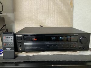 【ジャンク品】KENWOOD カセットデッキ KX-7030 リモコン付 Casette Deck 3head 