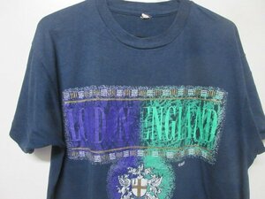 80s vintage Tシャツ M 紺　イギリス　ロンドン　スクリーンスターズ　ヴィンテージ　アメリカ古着　sy1867