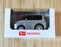 非売品　ダイハツ タント プルバックミニカー 黄緑 _画像1