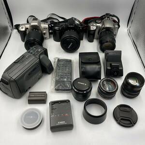 5/31 HH-C1100★カメラ おまとめ★Canon/MINOLTA/FUJIX/フィルムカメラ/デジタルカメラ/付属品/DB2 DC7