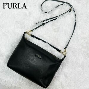 超美品！FURLA フルラ　2wayショルダーバッグ　ハンドバッグ　ポーチ　ななめがけ　肩がけ　