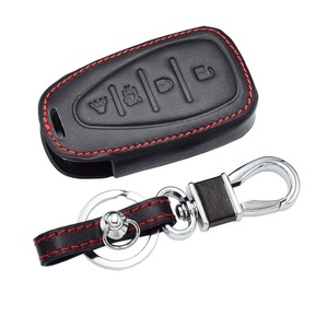  immediate payment possibility Chevrolet Camaro / Mali blaser key case red stitch black / red accessories keyless smart key 4 button unused goods free shipping 