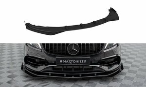 メルセデス ベンツ Aクラス AMG スタイル W176 後期 '15～'18 社外 ABS製 フロントスプリッター スカート/スポイラー/リップ 未使用品 V.4