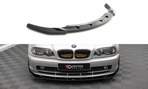 BMW 3シリーズ E46/クーペ 前期 '99～03 社外 ABS製 フロントスプリッター スカート/スポイラー/リップ エアロパーツ カスタム 未使用 V.1