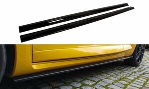3代目 ルノー メガーヌ スポール RS Ⅲ 前期/後期 '11～'17 ABS製 サイドスカート/ステップ ディフューザー エクステンション 未使用品 V.2