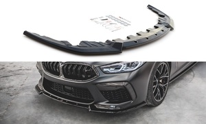 BMW M8 F93 グランクーペ '20～ 社外品 ABS製 フロント リップ/スポイラー/スプリッター グロスブラック エアロパーツ カスタム 未使用 V.3