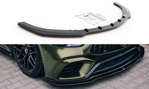 メルセデス ベンツ AMG GT 63 S 4ドアクーペ '19～ ABS製 フロントスプリッター スカート/スポイラー/リップ グロスブラック 未使用品 V.2