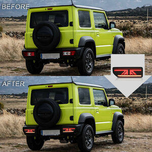 スズキ/SUZUKI ジムニー/JIMNY JB64型 '18～ 社外品 フルLED シーケンシャル/流れるウインカー スモーク テールライト/ランプ 左右セット