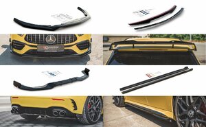  Mercedes Benz A Class AMG W177 A45 S 4MATIC+ '19~ freon trip side skirt rear splitter spoiler cap set V.1