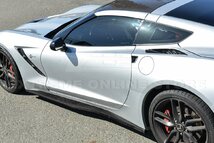 シボレー 7代目 コルベット C7 Z51/Z06/グランスポーツ '14～'19 社外 カーボン製 サイドスカート/ステップ エアロパーツ カスタム 未使用_画像4