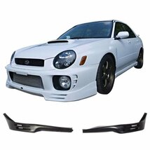 インプレッサ WRX STI GDB 4ドアセダン 丸目 A/B型 前期 '00～'02 社外 PU製 フロントスポイラー スカート/スプリッター/リップ 未使用 V.7_画像1