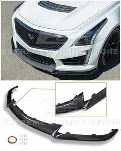 キャデラック/Cadillac CTS-V '15～'19 社外 ABS/カーボン製 フロントスプリッター スポイラー/リップ/スカート エアロパーツ 未使用