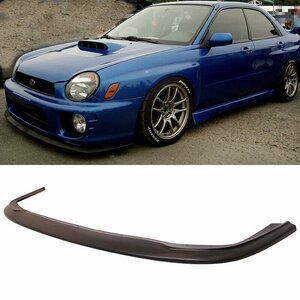 インプレッサ WRX STI GDB 4ドアセダン 丸目 A/B型 前期 '00～'02 社外 PU製 フロントスポイラー スカート/スプリッター/リップ 未使用 V.1