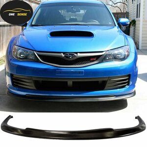 スバル インプレッサ WRX STI GRB/GRF ハッチバック 前期用 '07～'10 PU製 フロントスプリッター スカート/スポイラー/リップ 未使用 V.2