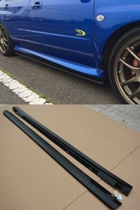 インプレッサ GD系 STi 4ドア セダン 涙目 中期/ 鷹目 後期 C/D/E/F/G '02～'07 サイドスカート/ステップ ディフューザー エクステンション