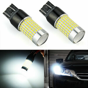 即納可能 T20 ダブル 7443 SMD 144連LED 2100ルーメン/lm 6000K 12V 白/ホワイト 2個セット バックランプ/ライト 未使用品 送料無料