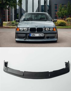 BMW 3シリーズ E36 セダン/クーペ 前期/後期 FRP製 フロントリップ スポイラー/スプリッター/スカート エアロパーツ カスタム 未使用品 V.2