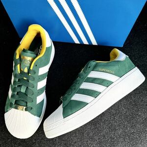 28.5cm 新品未使用 adidas Originals SUPERSTAR XLG スーパースター SST スニーカー シューズ スエード 金ベロ 人気 定番 箱有り 正規品