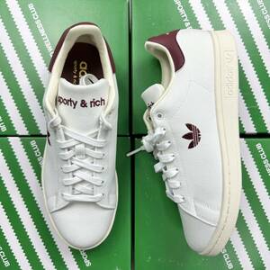 27.0cm 新品未使用 adidas Originals STAN SMITH SPORTY & RICH スタンスミス アディダス 人気 コラボ レア スニーカー シューズ 箱有り