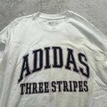 【格安送料】新品未使用 adidas XLサイズ アディダス ロンT 2枚セット ビックロゴ Tシャツ カットソー デカロゴ 人気 3ストライプ 正規品_画像4