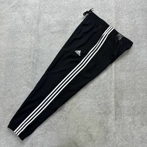[ cheap postage ] new goods unused adidas XL size Adidas jogger pants sweat bottoms black jersey popular 3 stripe regular goods 