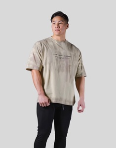 LYFT タイダイ染め Tシャツ ビッグサイズ オーバーサイズ XL BEIGE フィットネス トレーニング 筋トレ CRONOS VEATM