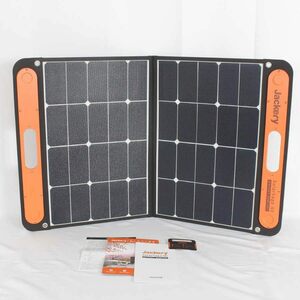 【美品】Jackery solarsaga60 ソーラーパネル SPL061 折りたたみ式 68W/22V ソーラーチャージャー ジャクリ ポータブル電源 本体